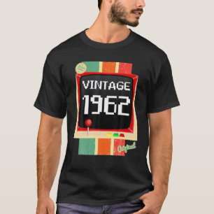 Camiseta 60 Anos Aniversário Homem 1962 Gamer Console / Vi