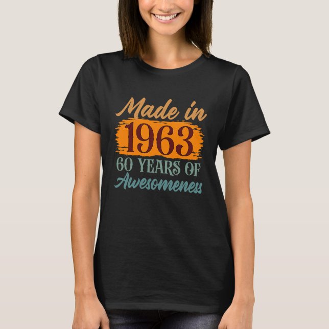 Camiseta 60 anos de consciência feita em 1963 (Frente)