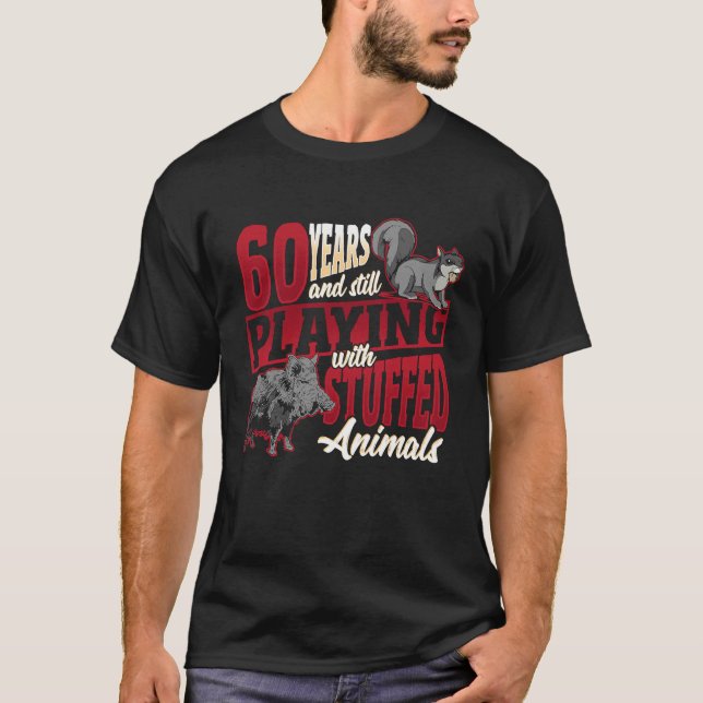 Camiseta 60 Anos De Nascimento De Taxidermia Em Animais De  (Frente)