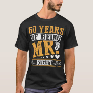 Camiseta 60 Anos De Ser O Sr. Aniversário Certo