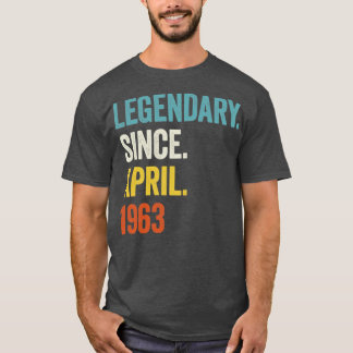 Camiseta 60 anos desde abril de 1963 60º aniversário2