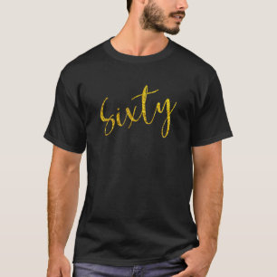 Camiseta 60 anos Feliz 60 anos aniversário