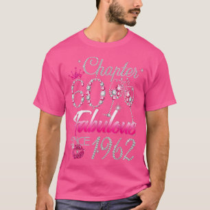 Camiseta 60 anos Presentes 60 e Fabuloso desde 1962 60º B