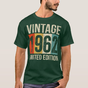 Camiseta 60 anos Vintage 1962 Limited Edition 60th Bir