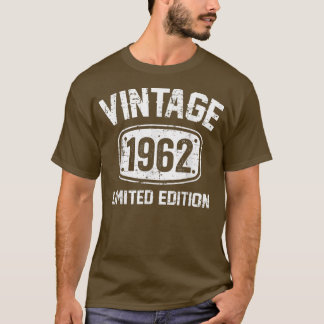 Camiseta 60 anos Vintage 1962 Limited Edition 60th Bir