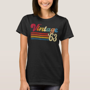 Camiseta 60 anos Vintage 1963 60º aniversário 10