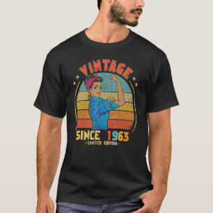 Camiseta 60 anos Vintage 1963 60º aniversário 20