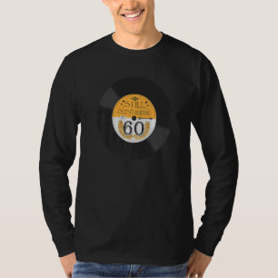 Camiseta 60 Birthday Lp Disco Vinílico
