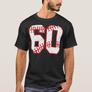 Camiseta 60 Celebração de Festa de Baile de Tema de Beisebo
