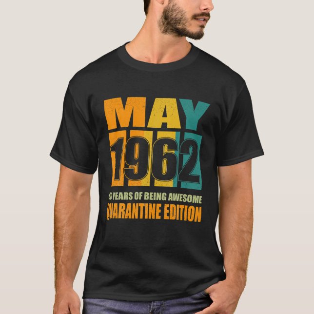 Camiseta 60 De Maio, Aniversário, Retro Limited Edition 196 (Frente)