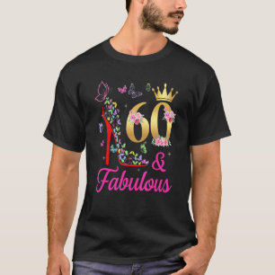 Camiseta 60 e fabulosas borboletas H de 60 anos