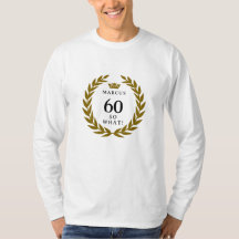 60 Então, que Funny Laurel Wreath Crown 60º Aniver