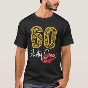 Camiseta 60 Festas De Cerveja Bebendo De Tripulação Dão 60
