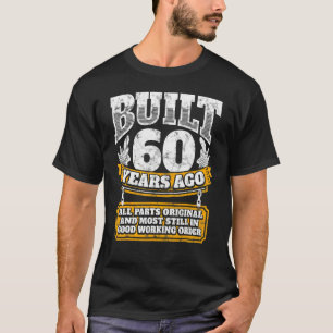 Camiseta 60.o Aniversário B Dia com 60 anos de Piada