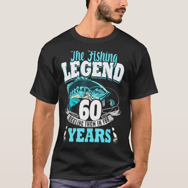 Camiseta 60.o aniversário da pesca 60 anos 1963 3 (Frente)