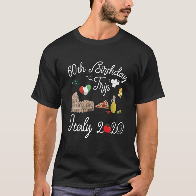 Camiseta 60.o Aniversário da Viagem à Europa (Frente)