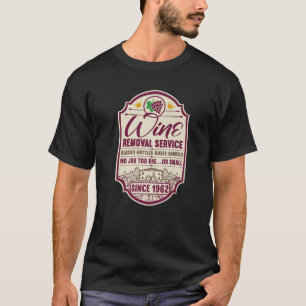 Camiseta 60.O Aniversário I Serviço De Remoção Do Vinho