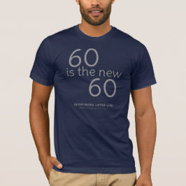 Camiseta "60 são o 60" novo o t-shirt de tamanho grande do