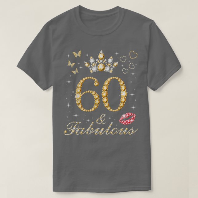 Camiseta 60 Years Old Gifts 60 & Fabulous Since 1962 60th B (Frente do Design)