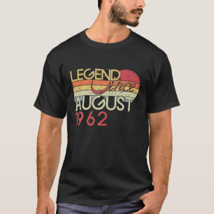 Camiseta 60Th Birthday My 60 Years Old Legend Since August