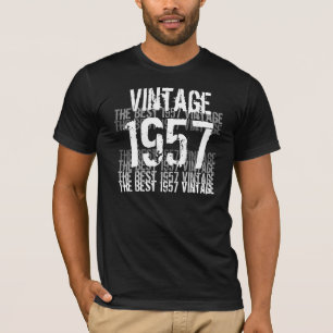 Camiseta 60th T do aniversário 1957 ou QUALQUER ANOS
