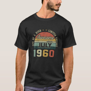 Camiseta 61 anos Vintage julho 1960 Limited Edition 61S
