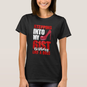 Camiseta 61ruas Aniversário de qualquer mulher aos 61 anos