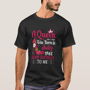 Camiseta 62º Aniversário de Alto Salto Uma Rainha Foi Nasce