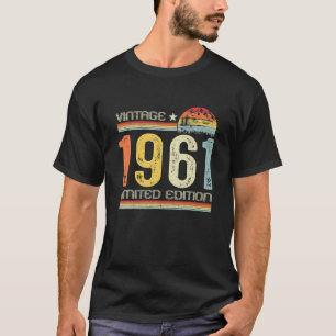Camiseta 62º dia B Presentes Vintage 1961 Edição limitada 6