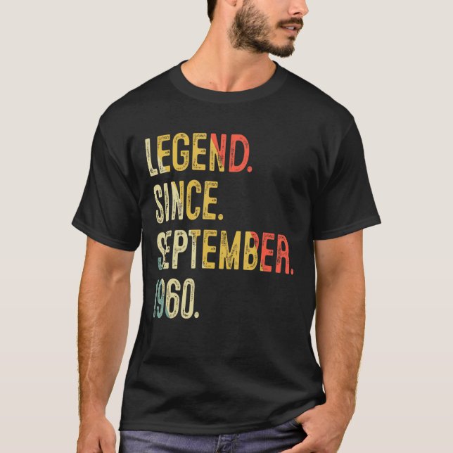 Camiseta 62 Anos De Idade 62ª Legenda De Aniversário Desde  (Frente)