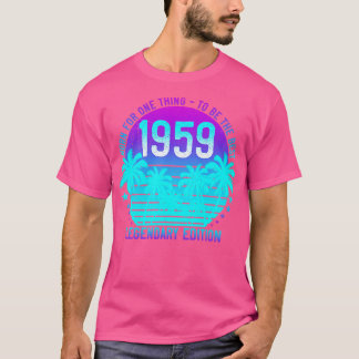 Camiseta 62 Anos De Idade 62. º Aniversário De 1959 Estétic