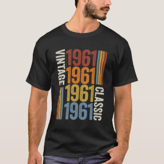 Camiseta 62 Anos De Idade Vintage 1961 62Nd Decoração De An