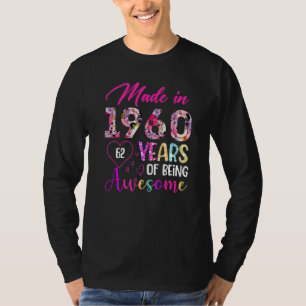 Camiseta 62 Anos De Incrível Feita Em 1960 Aniversário Vi