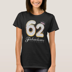 Camiseta 62 e Fabuloso Diamante C de 62 Anos de 62 Anos