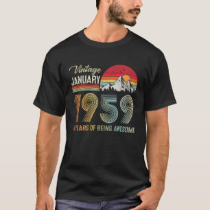 Camiseta 63ª Vintage De Aniversário Fevereiro De 1959 63 
