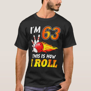 Camiseta 63º Aniversário É Assim Que Eu Rolo 63 Anos