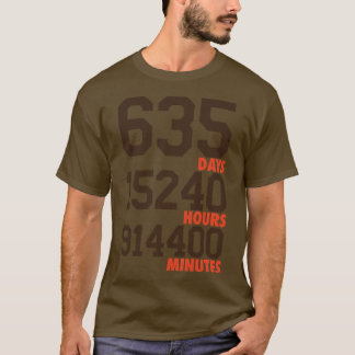 Camiseta 635 dias castanho-laranja