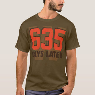 Camiseta 635 Dias Mais Tarde Castanho-Laranja