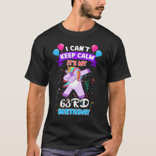 Camiseta 63. º Aniversário Do Unicórnio Para Mulheres De 63
