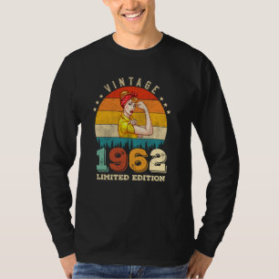 Camiseta 63 Anos De Idade Dia 1962 Vintage 63º Aniversário 
