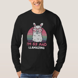 Camiseta 63 anos de idade no domingo, 63 de aniversário, Ll