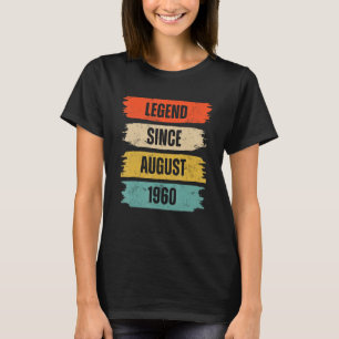 Camiseta 63 Anos De Legenda Desde Agosto De 1960 63º Nascim