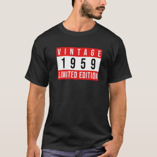Camiseta 63 anos Vintage 1959 63º aniversário 1