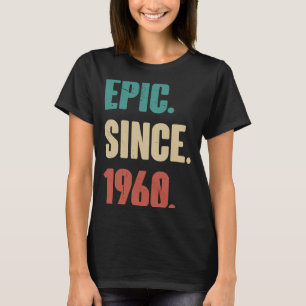 Camiseta 63 anos Vintage 1960 Aniversário 63rd Decorati