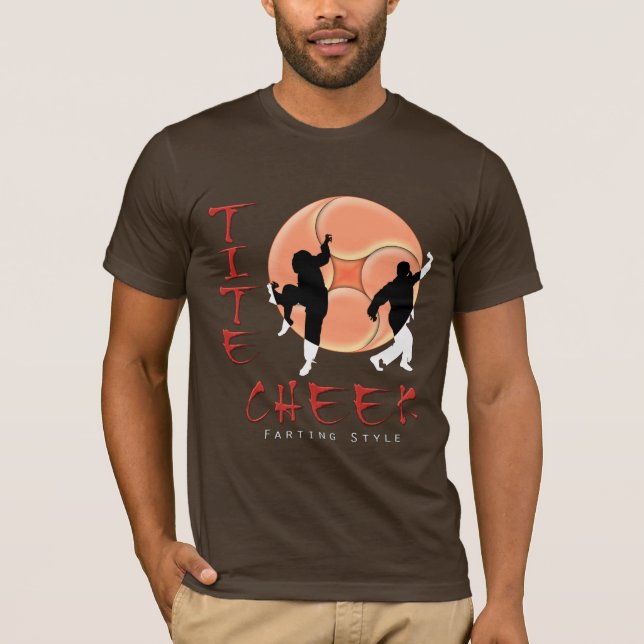 Camiseta [63] Cheek Apertado: Estilo de Desmancha (Frente)