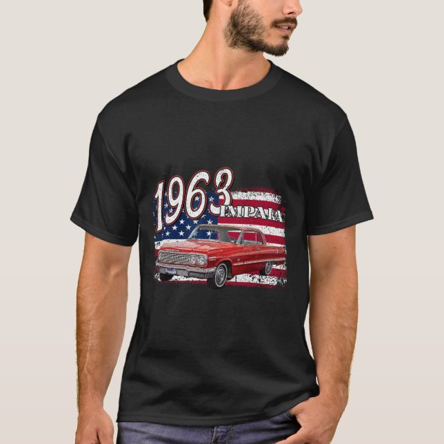 Camiseta 63 Impala Lowrider Ss 4 De Julho Americano (Frente)
