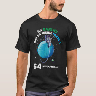 Camiseta 63 Terras Ajustado Uranus 64 Se Relaxar O Espaço