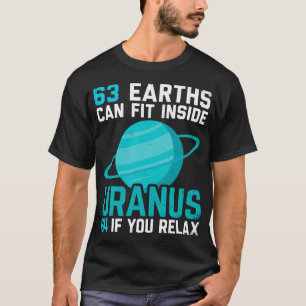 Camiseta 63 Terras Cabem Dentro de Urano 64 Se Você Relaxar