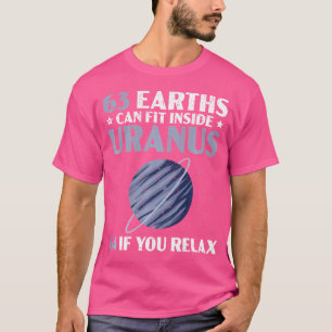 Camiseta 63 Terras Podem Ajustado Urano 64 Se Relaxar Como