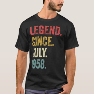 Camiseta 64. º aniversário 64 anos Legenda desde julho de 1